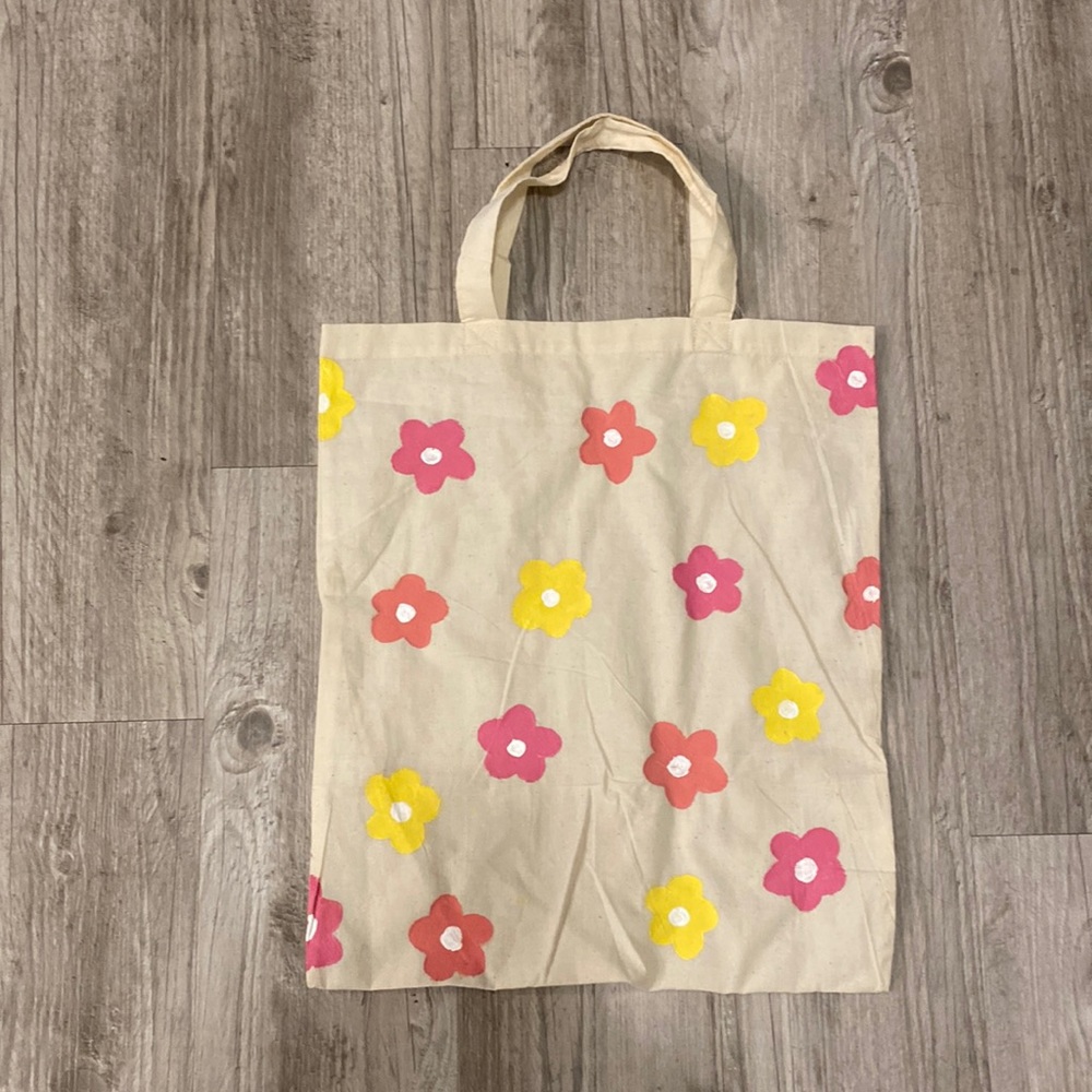 Flower tote bag